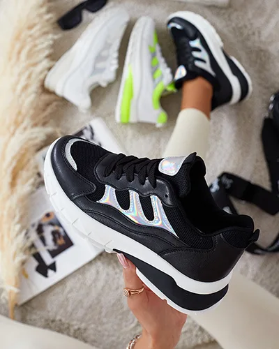 Royalfashion Sportowe sneakersy damskie na platformie Amtres