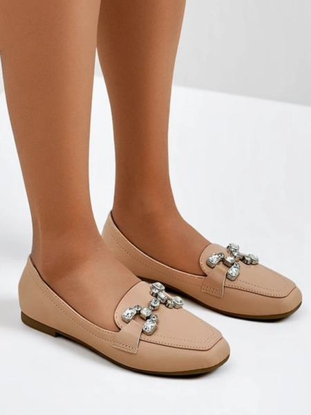 Royalfashion Damskie mokasyny z cyrkoniami Lecilla