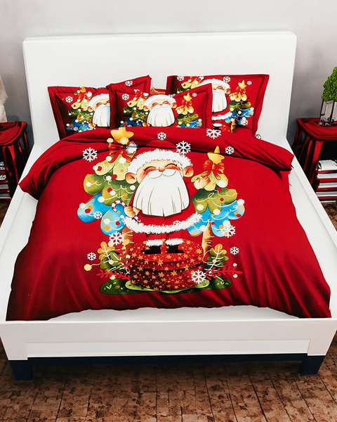 Royalfashion Pościel świąteczna 200x220 komplet 4-CZĘŚCI