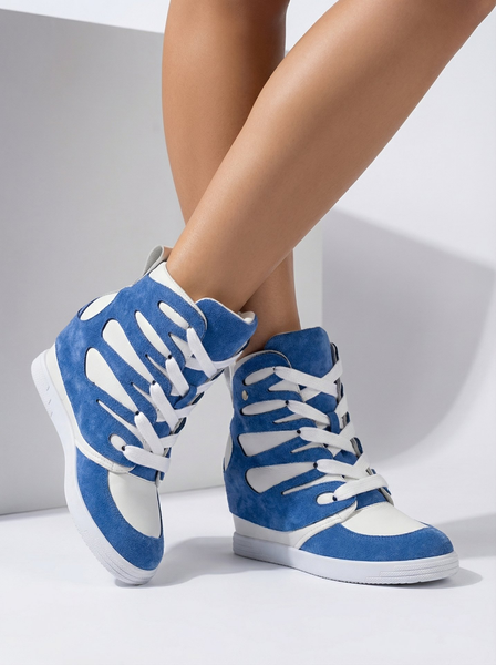 Royalfashion Damskie sportowe botki na koturnie Pamstinsa