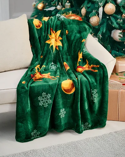 Royalfashion Świąteczny koc narzutka 200x220