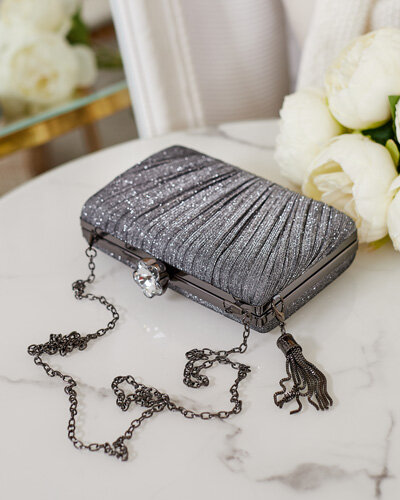 Royalfashion Błyszcząca mała torebka damska
