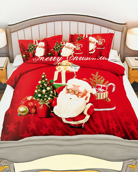Royalfashion Pościel świąteczna 200x220 komplet 4-CZĘŚCI