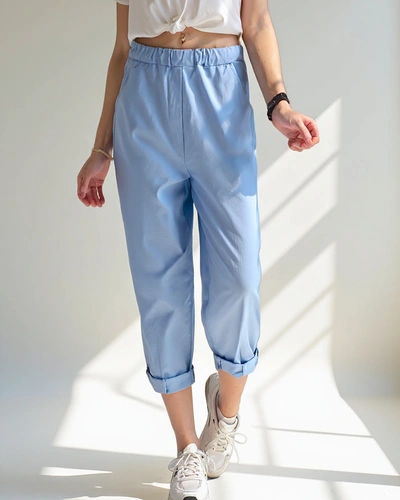 Royalfashion Spodnie damskie z wiskozą typu Harem