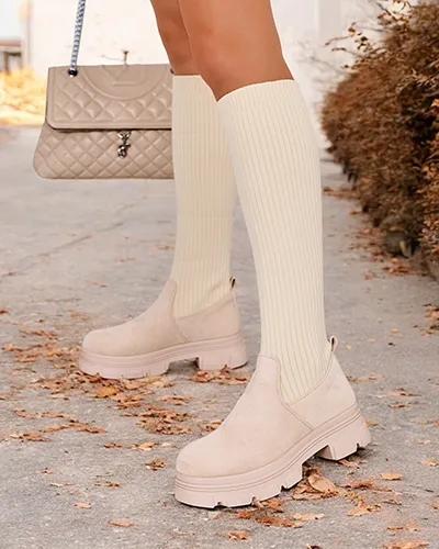 Royalfashion Damskie wsuwane kozaki Anobbi