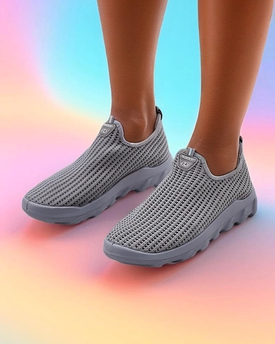 Royalfashion Wsuwane damskie materiałowe buty sportowe Erra