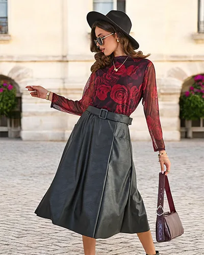 Royalfashion Damska spódnica midi