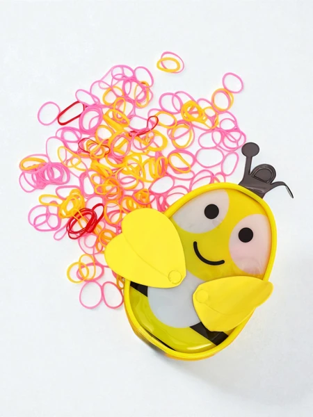 Royalfashion Різнокольорові силіконові гумки Бджілка