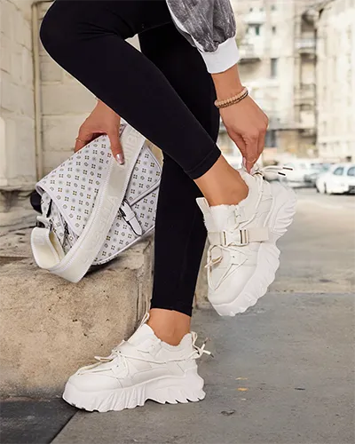 Royalfashion Ocieplane sneakersy damskie Losgos