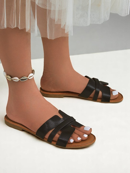 Royalfashion Damskie klapki na płaskiej podeszwie  Livia Soft