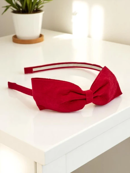 Royalfashion Opaska do włosów z kokardką Lila