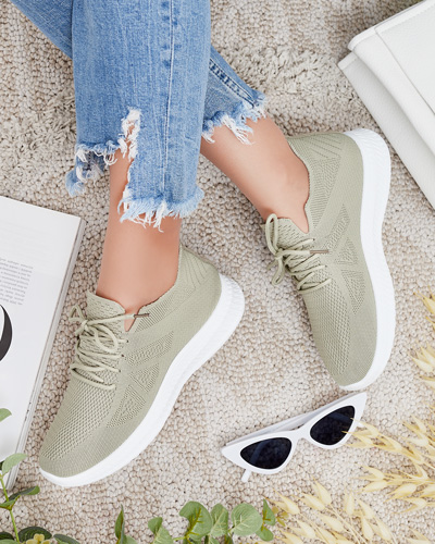 Royalfashion Damskie materiałowe buty sportowe Vobullo