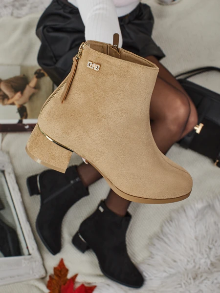 Жіночі ботильйони еко замшеві на підборах Arshinea