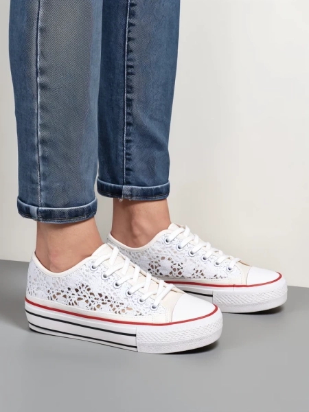 Royalfashion Damskie ażurowe trampki Nizzet