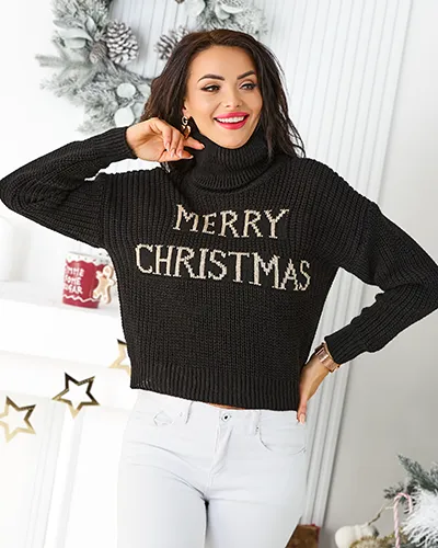 Royalfashion Damski świąteczny sweter