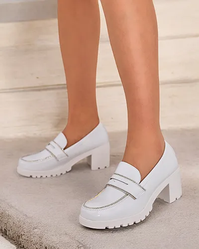 Royalfashion Mokasyny damskie lakierowane Befies