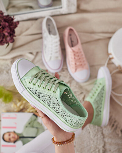 Royalfashion Damskie ażurowe trampki Niz