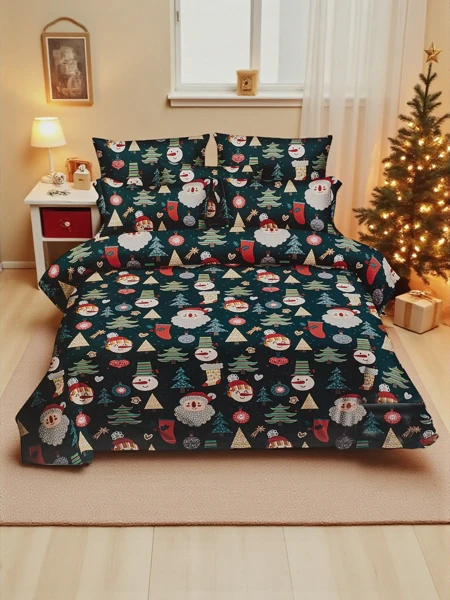 Royalfashion Pościel świąteczna 160x200 komplet 3-CZĘŚCI