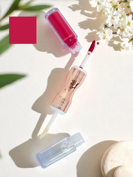 Pomadka do ust i bezbarwny błyszczyk 2w1 Velvet Punch