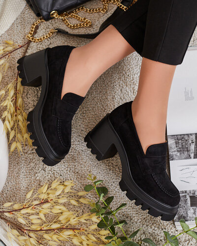 Royalfashion Mokasyny damskie na słupku Narvoti