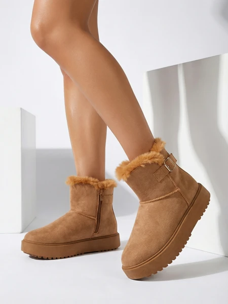 Krótkie buty a'la śniegowce damskie Winter Crest