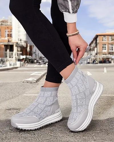 Royalfashion Sportowe wysokie sneakersy damskie Lori