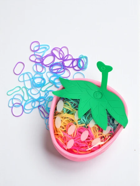 Royalfashion Різнокольорові силіконові гумки Полуниця