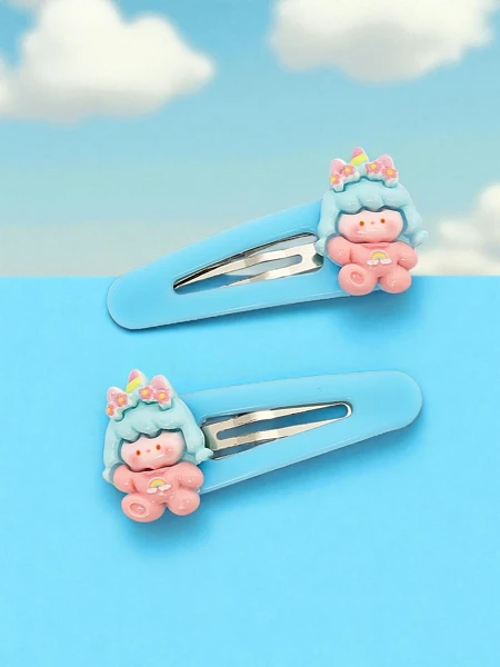 Kolorowe spinki do włosów Angelicornia