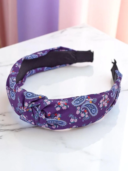 Royalfashion Opaska do włosów z pleceniem we wzorki Molly Twist