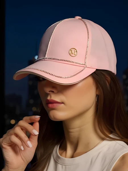 Royalfashion Czapka z daszkiem z cyrkoniami ShineCap
