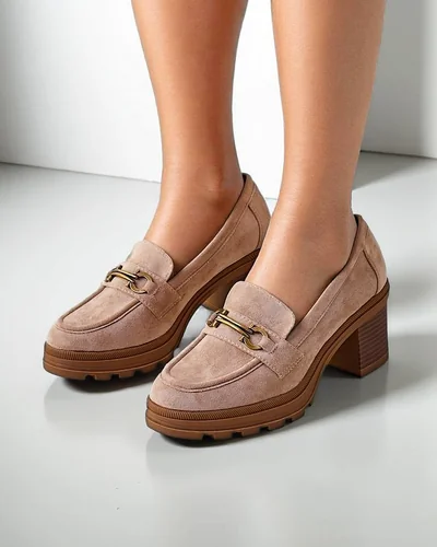 Royalfashion Mokasyny damskie na obcasie Tollinge