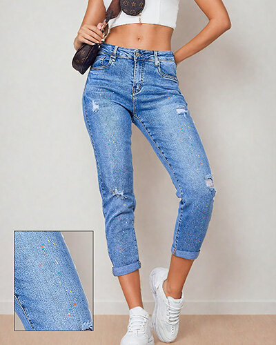 Royalfashion Spodnie damskie mom jeans