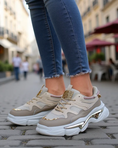 Royalfashion Жіночі кросівки з товстою підошвою Lesalli