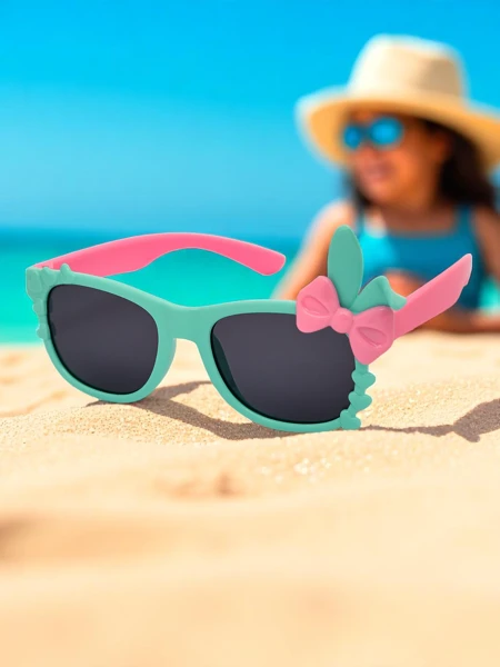 Royalfashion Okulary przeciwsłoneczne dziecięce z ozdobami Bunny Shine