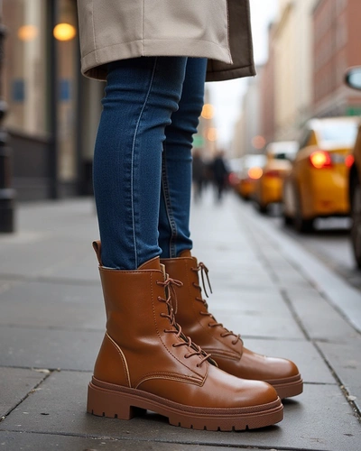 Royalfashion Damskie botki sznurowane Bumalo