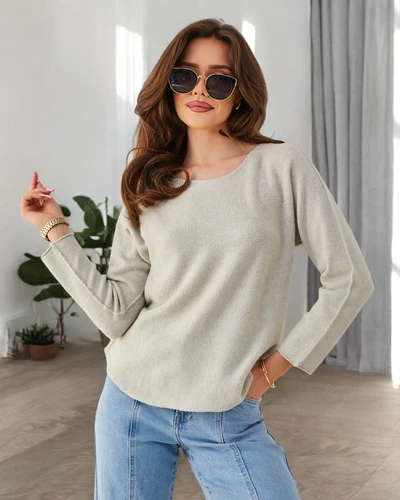 Royalfashion Wiskozowy cienki damski sweterek