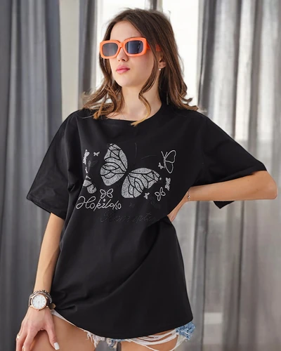 Royalfashion Bawełniany damski t-shirt Romantic Butterfly