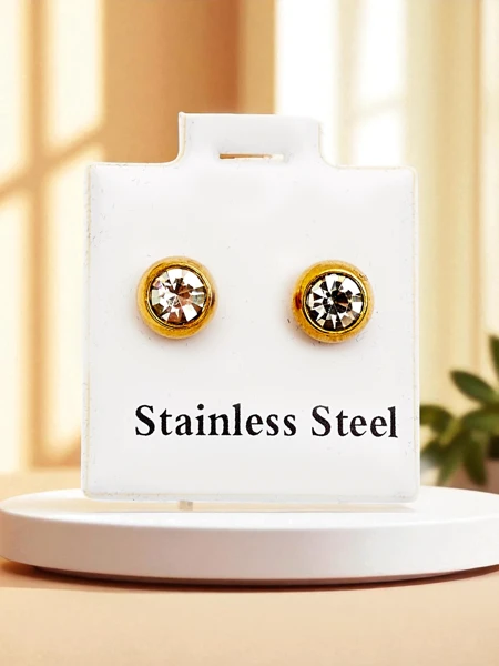 Royalfashion Kolczyki damskie kółeczka z cyrkoniami