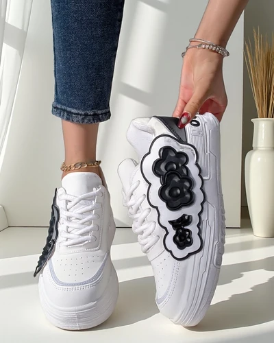 Royalfashion Sneakersy damskie z ozdobną cholewką Nendales