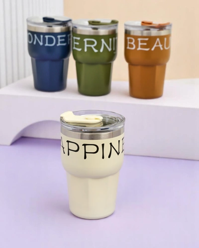 Royalfashion Kubek termiczny ze słomką Beautiful