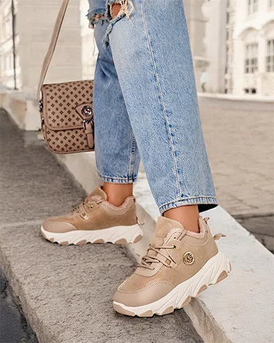 Royalfashion Sneakersy damskie z ociepleniem Aronni