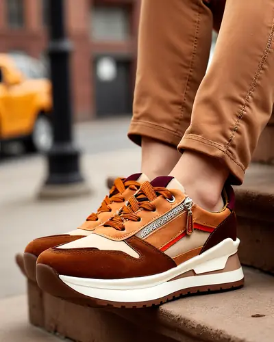 Royalfashion Sportowe buty damskie z ukrytym koturnem Bessase