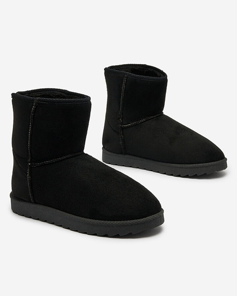 Royalfashion Buty śniegowce damskie w czarnym kolorze Aener