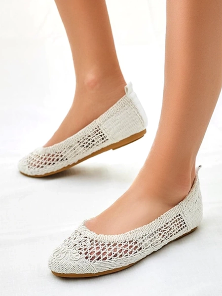 Royalfashion Damskie baleriny ażurowe Annete