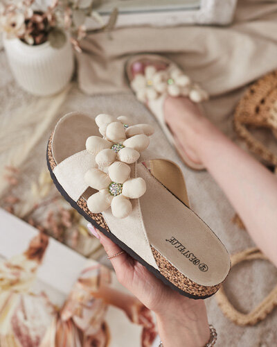 Royalfashion Жіночі шльопанці Polidda Flower Strap Flip Flips