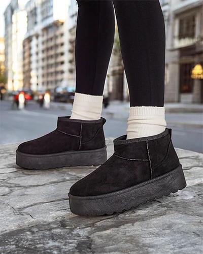 Royalfashion Krótkie buty a'la śniegowce damskie Havale