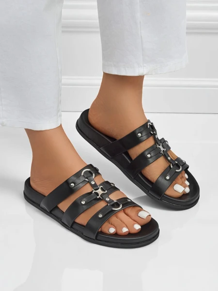 Royalfashion Damskie klapki w stylu rzymianek Roma