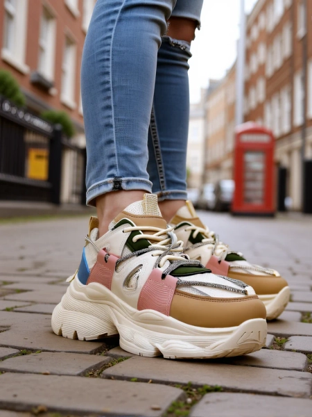 Royalfashion Sneakersy damskie na grubszej podeszwie Reterri