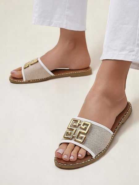 Royalfashion Damskie klapki na płaskiej podeszwie Rorole