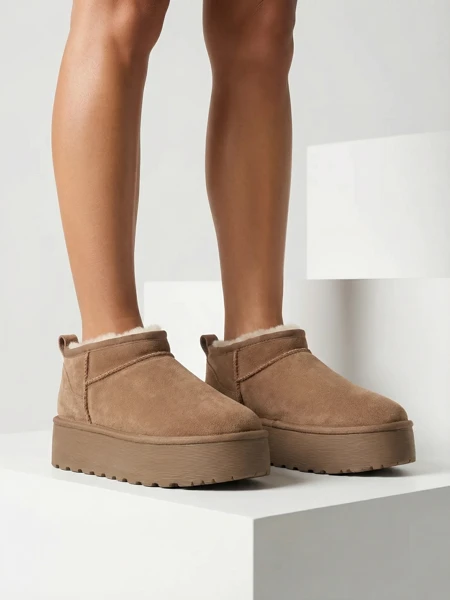 Royalfashion Krótkie buty a'la śniegowce damskie Ozozi